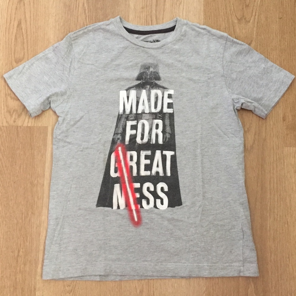GUC Old Navy Star Wars Grey Darth Vadar Shirt Sz L